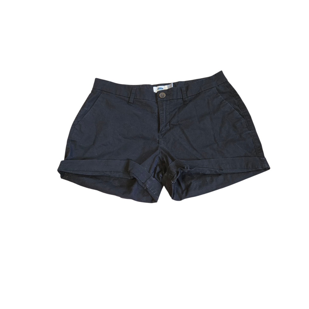 Old Navy plain black shorts with pockets, size 4